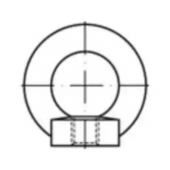 Conrad TOOLCRAFT 109450 Ringmoeren M36 DIN 582 Staal Galvanisch verzinkt 1 stuk(s) aanbieding