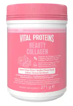 De Online Drogist Vital Proteins Beauty Collageen - Aardbei Citroen 271GR aanbieding