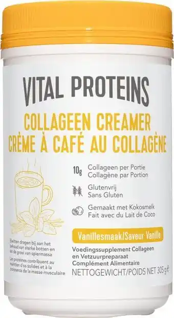 De Online Drogist Vital Proteins Beauty Collageen - Creamer 305GR aanbieding