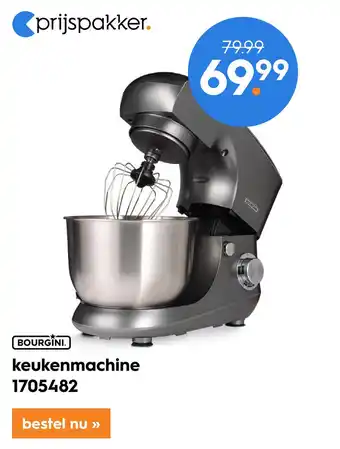 Blokker Bourgini keukenmachine 1705482 aanbieding