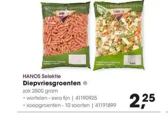 HANOS Diepvriesgroenten 2500gram aanbieding