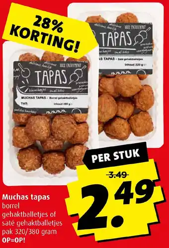 Boni Muchas tapas 320/380 gram aanbieding