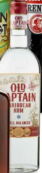 Boni Old captain caribbean rum 700 ml aanbieding