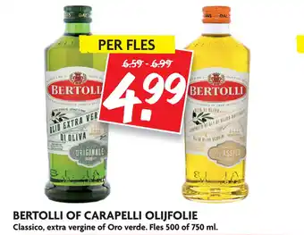 Dekamarkt Bertolli Of Carapelli Olijfolie aanbieding