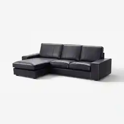 IKEA Kivik 3-zitsbank, met chaise longue/grann/bomstad zwart aanbieding