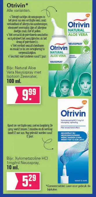 De Online Drogist Otrivin aanbieding