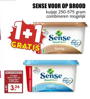 De Boerenschuur Sense voor brood light  575 gram aanbieding