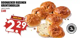 De Boerenschuur BOONACKER ROZIJNEN KRENTENBOLLEN aanbieding