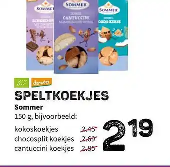 Ekoplaza Speltkoekjes Sommer 150g aanbieding