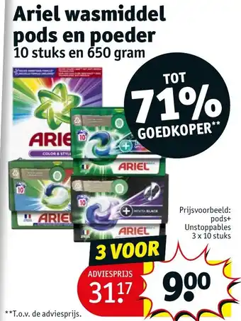 Kruidvat pods+ Unstoppables 3 x 10 stuks aanbieding