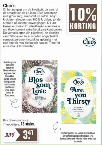 De Online Drogist Cleo's aanbieding