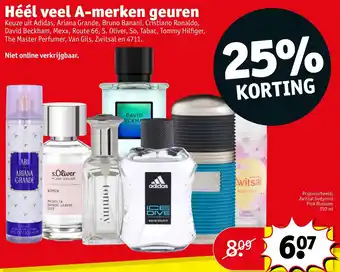 Kruidvat Héél veel A-merken geuren aanbieding