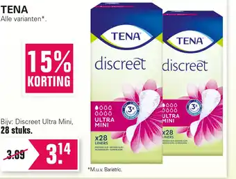 De Online Drogist TENA aanbieding