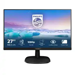 Bol.com Philips 273V7QJAB - Full HD IPS Monitor - HDMI - DisplayPort - Speakers - 27 Inch aanbieding