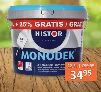 De Verfzaak Histor monodek aanbieding