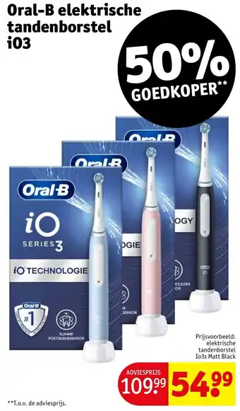 Kruidvat Oral-B elektrische tandenborstel iO3 aanbieding