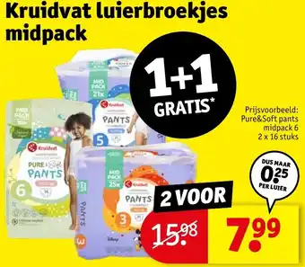 Kruidvat luierbroekjes midpack aanbieding