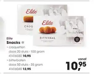 HANOS Elite Snacks 20 stuks 100gram aanbieding