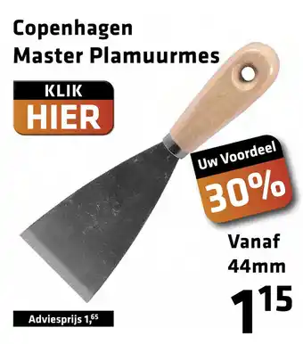 De voordeelmarkt Copenhagen Master Plamuurmes aanbieding