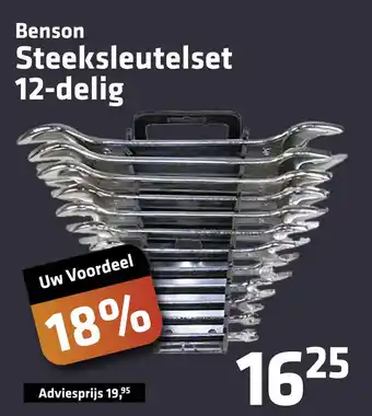 De voordeelmarkt Benson Steeksleutelset 12-delig aanbieding