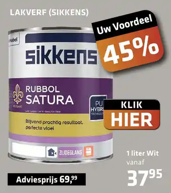 De voordeelmarkt Lakverf (Sikkens) aanbieding