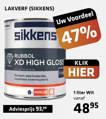 De voordeelmarkt LAKVERF (SIKKENS) aanbieding