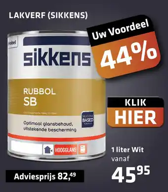 De voordeelmarkt Lakverf (Sikkens) aanbieding