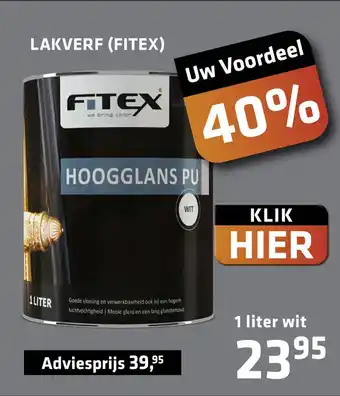 De voordeelmarkt Lakverf (Fitex) aanbieding