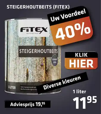 De voordeelmarkt Steigerhoutbeits (Fitex) aanbieding