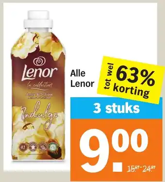 Albert Heijn Alle lenor aanbieding