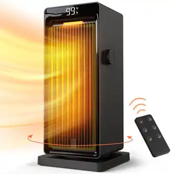 Bol.com Elektrische Kachel - 2000 W - ECO - PTC Keramische Ventilatorkachel - Energiebesparend geluidloos met 24-uurs timer - 90 ° os aanbieding