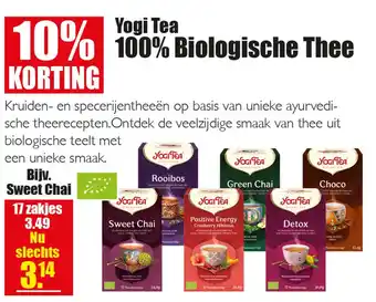 Gezond & Wel Yogi Tea 100% Biologische Thee aanbieding