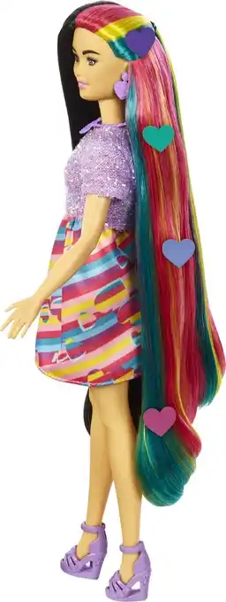 Bol.com Barbie Totally Hair Regenboog - Barbiepop aanbieding