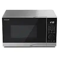 Bol.com Sharp YC-PC254AE-S combimagnetron met grill en heteluchtoven - 900W - 25 liter - zilver aanbieding