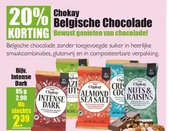 Gezond & Wel Chokay Belgische Chocolade Bewust genieten van chocolade! aanbieding