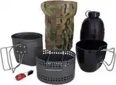 Bol.com Bushcraft kooksysteem Dragon Crusader MKII -6 delig - Zwart aanbieding
