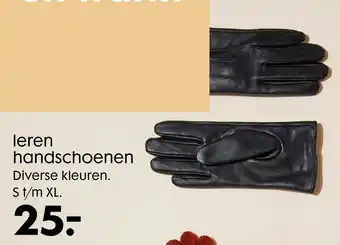 HEMA leren handschoenen aanbieding