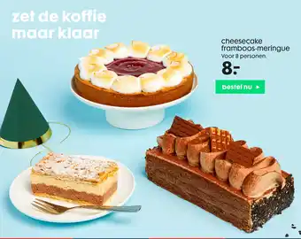 HEMA cheesecake framboos-meringue aanbieding