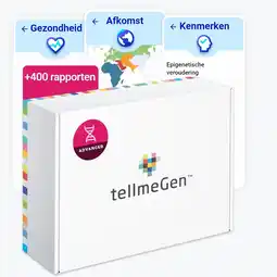 Amazon tellmeGen DNA Test Advanced (Gezondheid + Herkomst + Eigenschappen + Wellness) Meer dan 400 bijgewerkte rapporten aanbieding