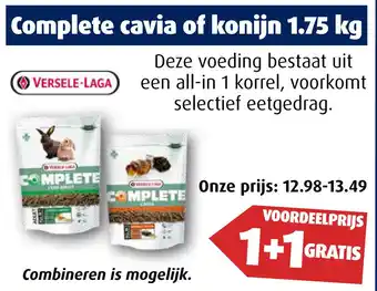 Huisdier Voordeelshop Complete cavia of konijn 1.75 kg aanbieding