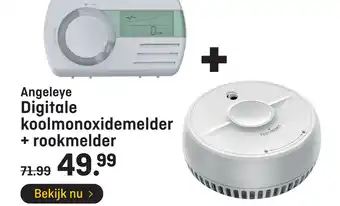 Hubo Angeleye Digitale koolmonoxidemelder + rookmelder aanbieding