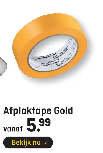 Hubo Afplaktape Gold aanbieding