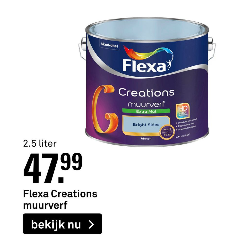 Flexa Creations muurverf aanbieding bij Karwei
