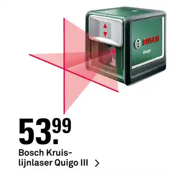 Karwei Bosch Kruis- lijnlaser Quigo III > aanbieding