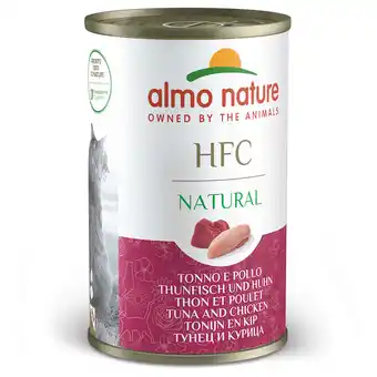 Zooplus 6 x 140 g Almo Nature HFC Kattenvoer - Tonijn & Kip aanbieding