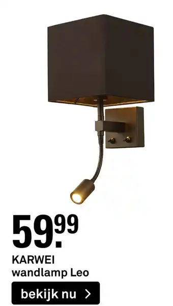 Karwei KARWEI wandlamp Leo aanbieding