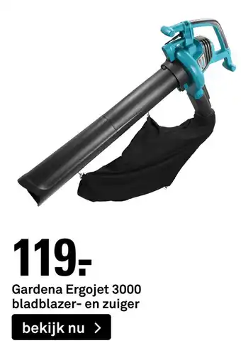 Karwei Gardena Ergojet 3000 bladblazer- en zuiger aanbieding