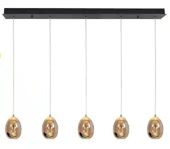 Lampidee Golden Egg - Hanglamp 5 lichts balk 105cm LED 2700K dimbaar aanbieding