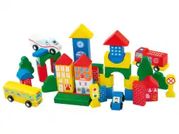 Lidl Playtive Houten bouwset aanbieding