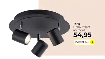 Lampidee Tarik - LED opbouwspot 3 lichts rond antraciet aanbieding